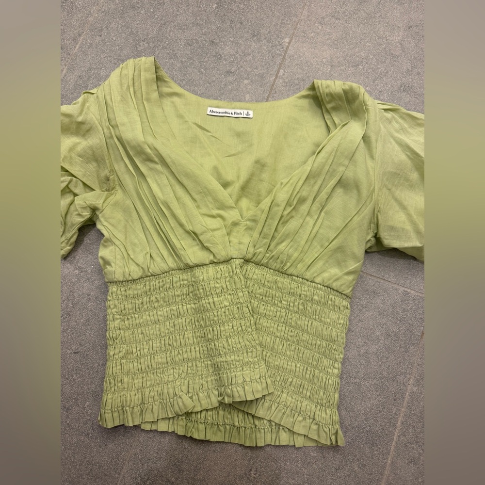 Abercrombie & Fitch Light Green Women's Blouse